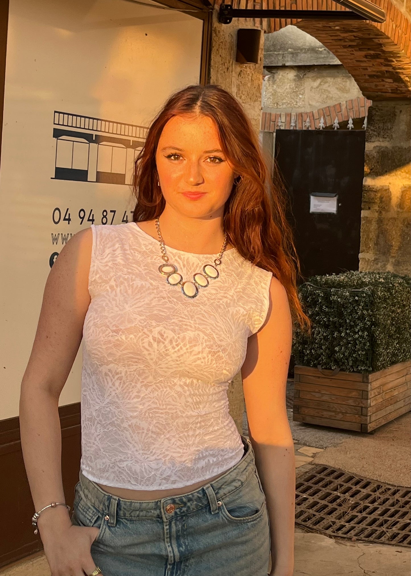 The Siena in White Lace