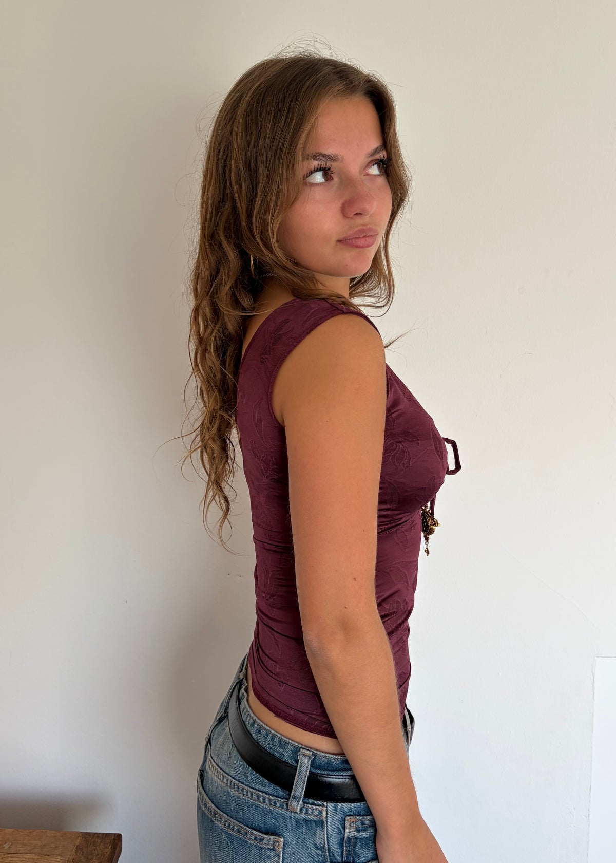 The Sofia Top in Plum