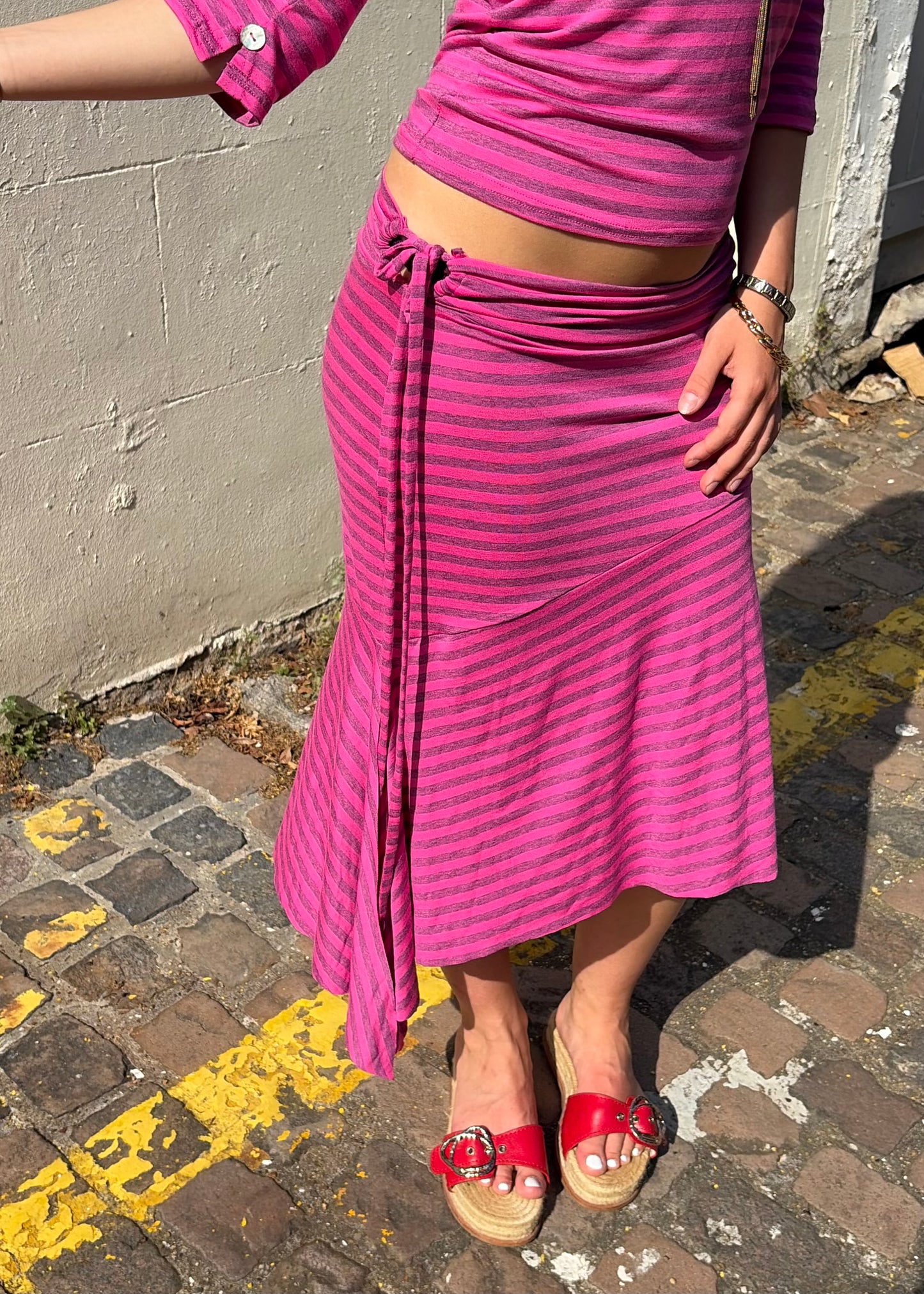 The Viena Skirt in Guava