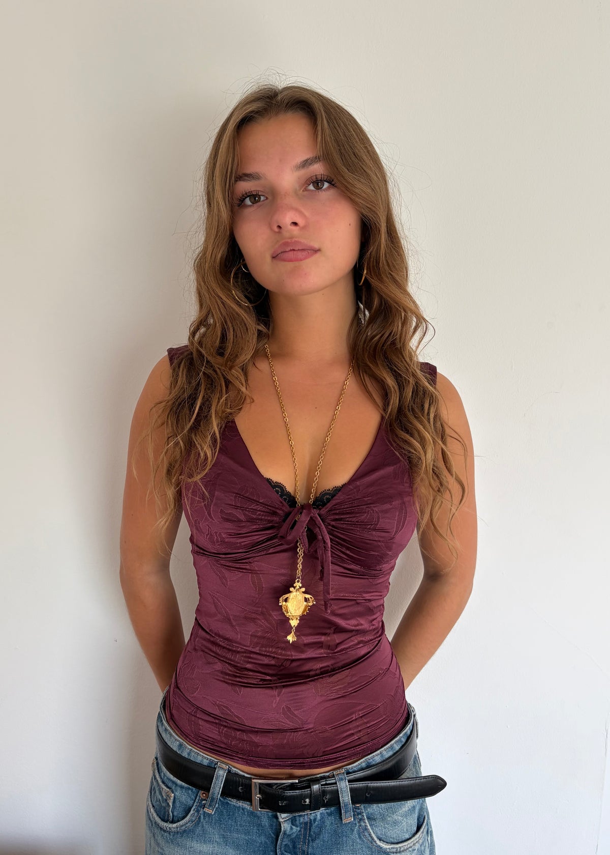 The Sofia Top in Plum