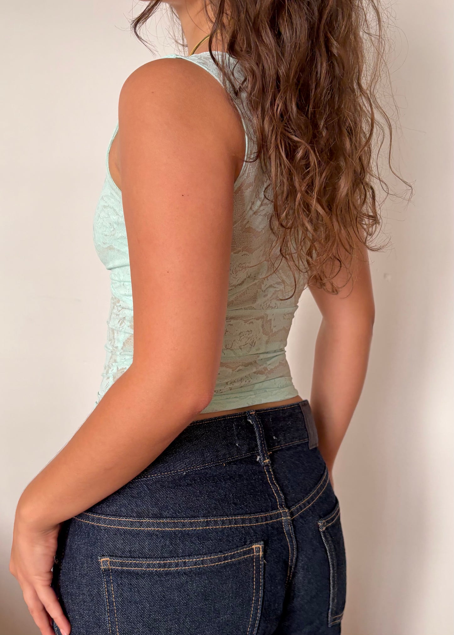 The Sofia Top in Mint