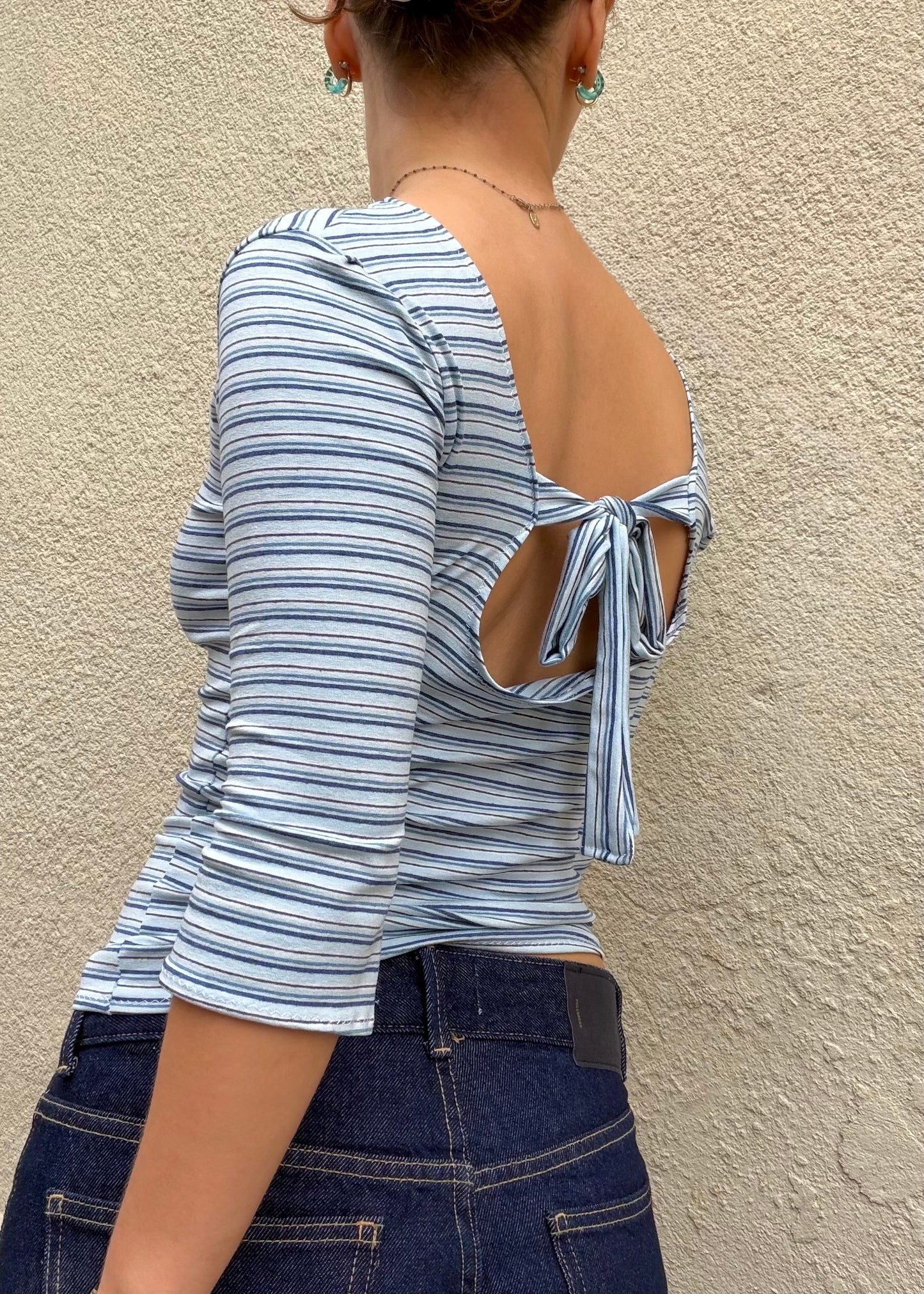 The Siena Top in Bluebell