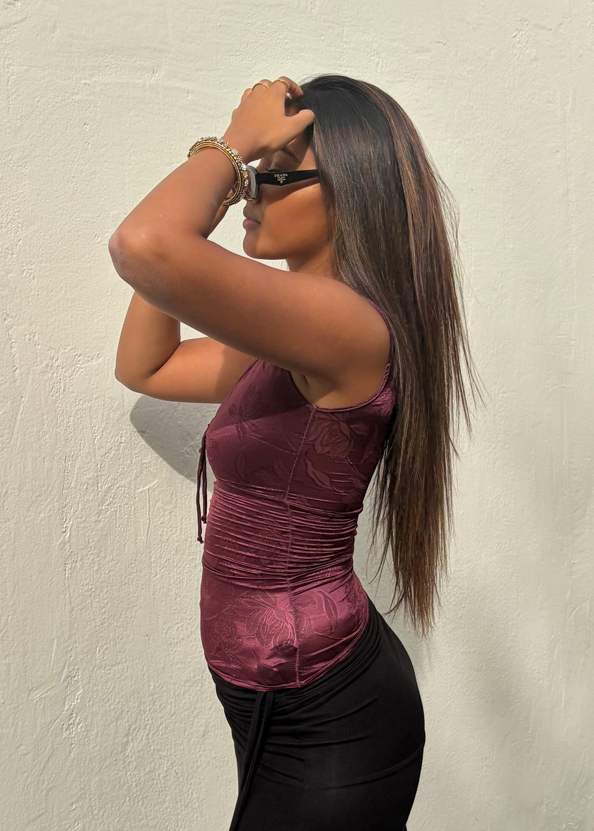 The Sofia Top in Plum