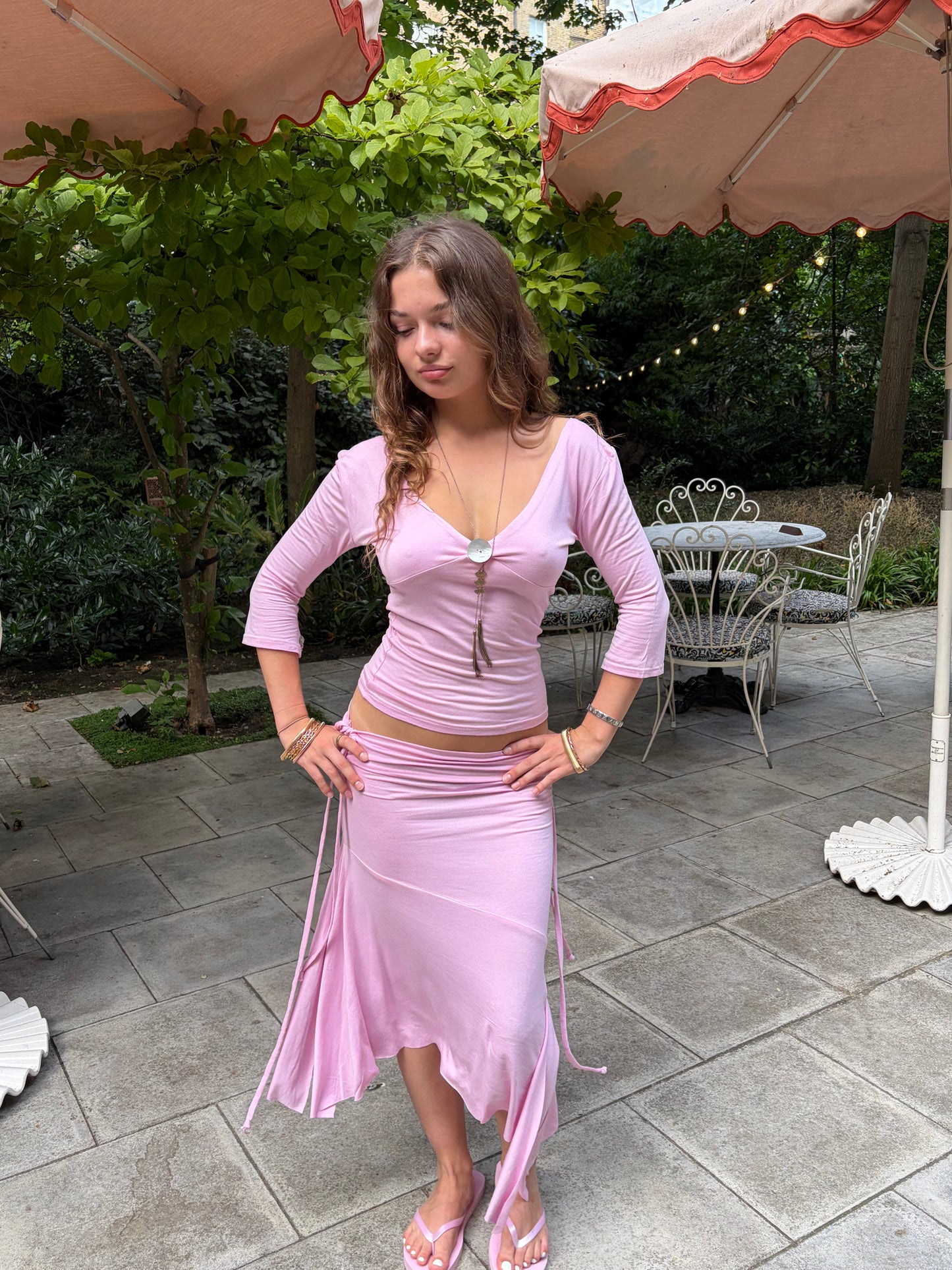The Viena Skirt in Peony